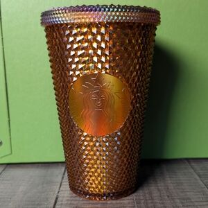 2020 Starbucks Mermaid Gold 50th Anniversary 16oz Studded Tumbler Cup No Straw